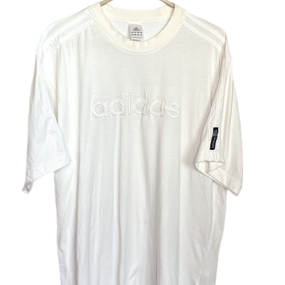 Vintage Adidas All White Tshirt